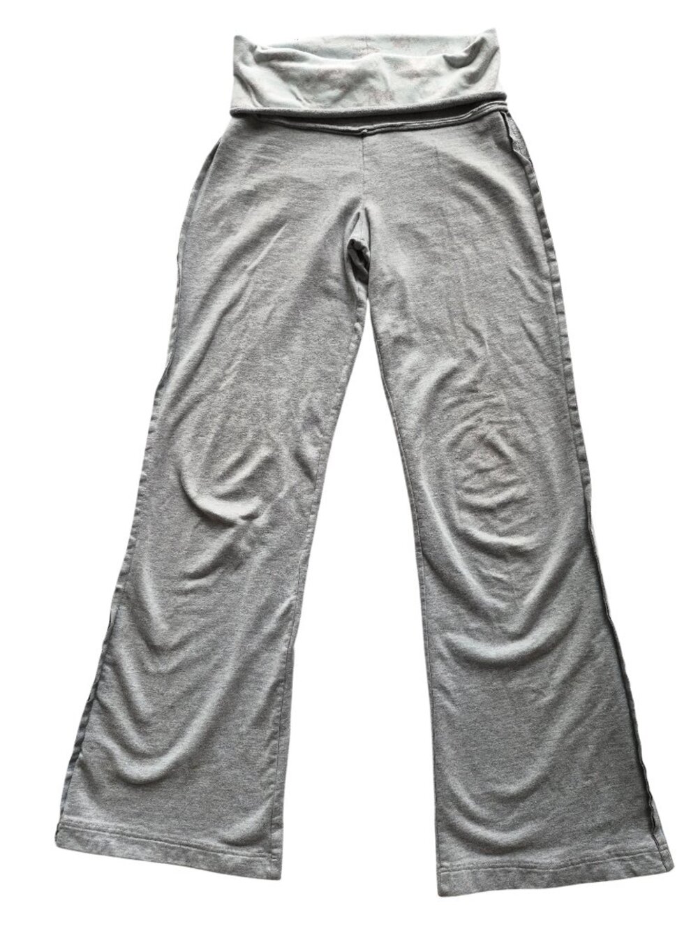 2 B Free Y2K Vintage Rare Foldover Waist Flare Yoga Pants Skull Design Size XS